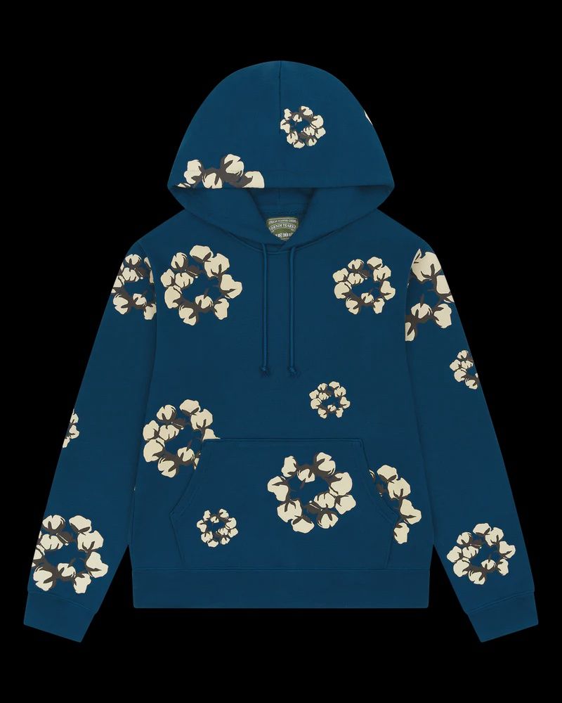 Cactus Tears Wreath Hoodie Navy