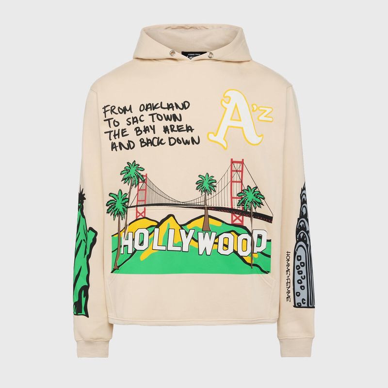 Cali To NYC Hoodie Cream