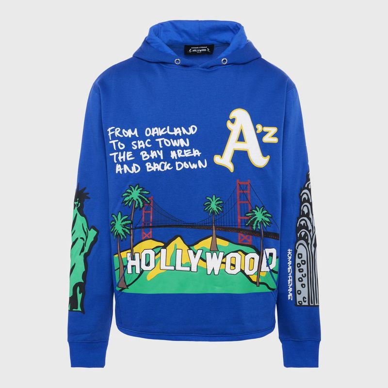 Cali to NYC Hoodie Blue