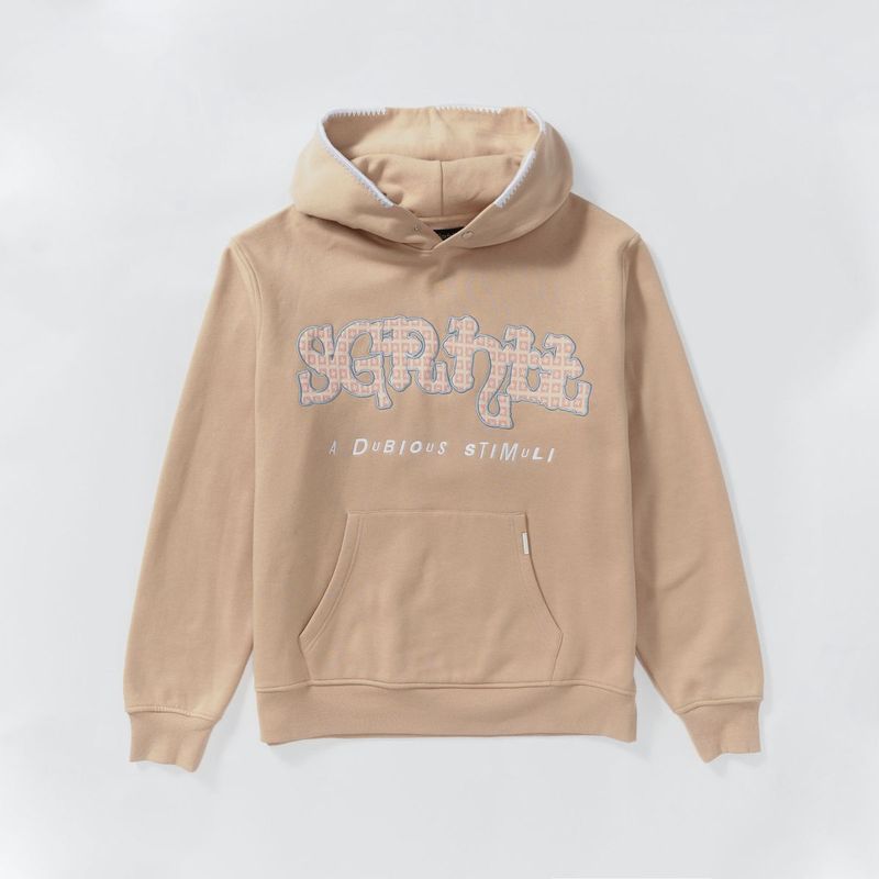 “DUBIOUS” HOODIE (TAN)