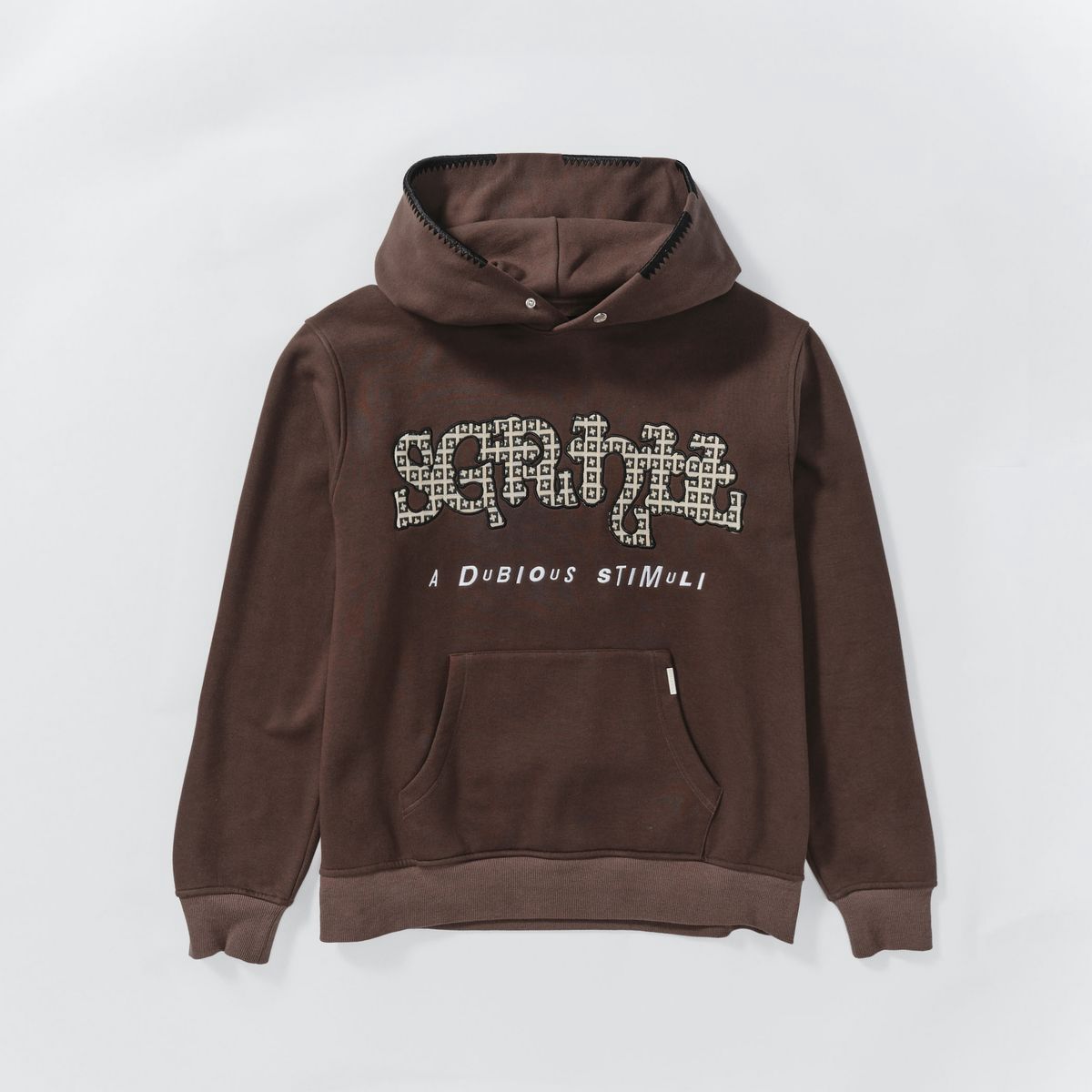 “DUBIOUS” HOODIE (CHOCOLATE)