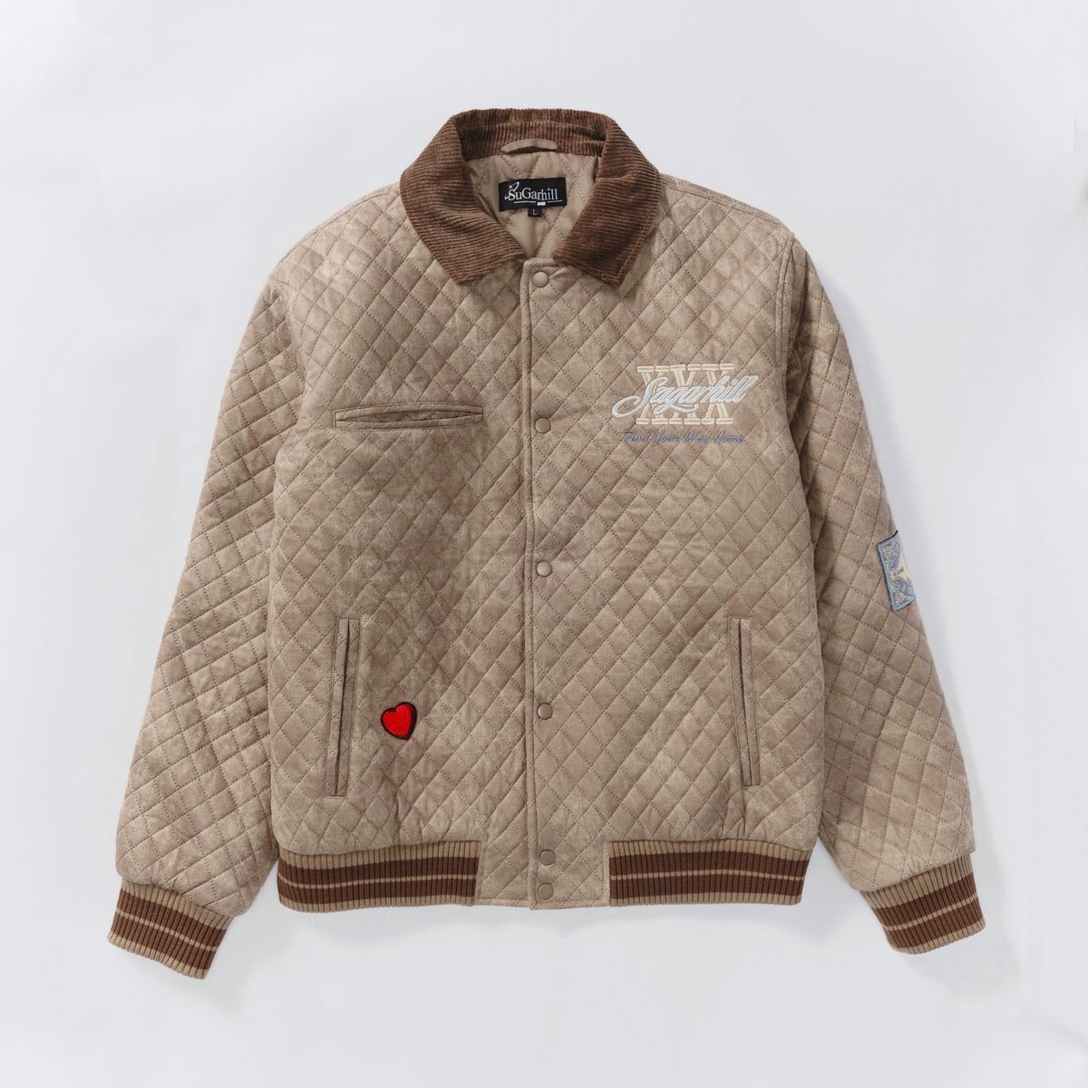 "THE HEART" QUILTED JACKET (BEIGE)
