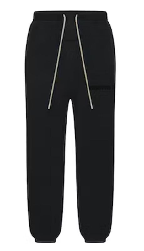 Fear of God Essentials Cream Drawstring Sweatpant Jet Black
