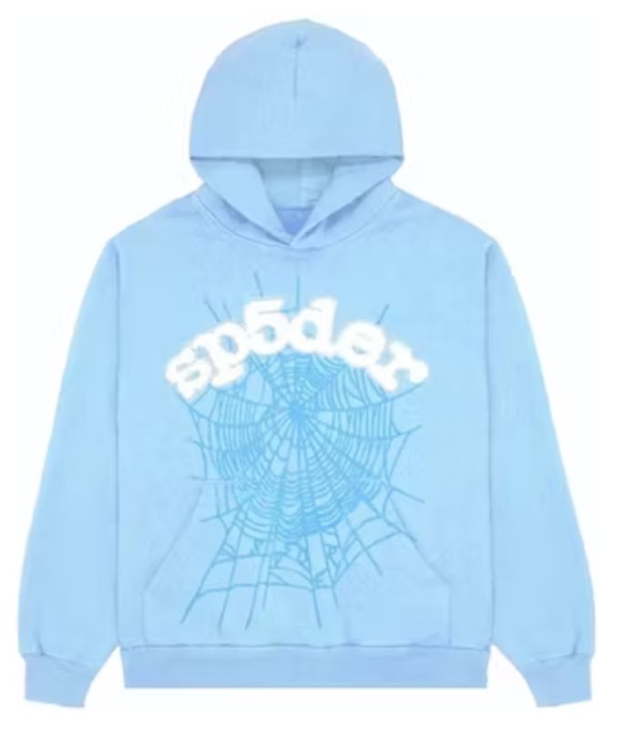 Sp5der Web Hoodie Sky Blue