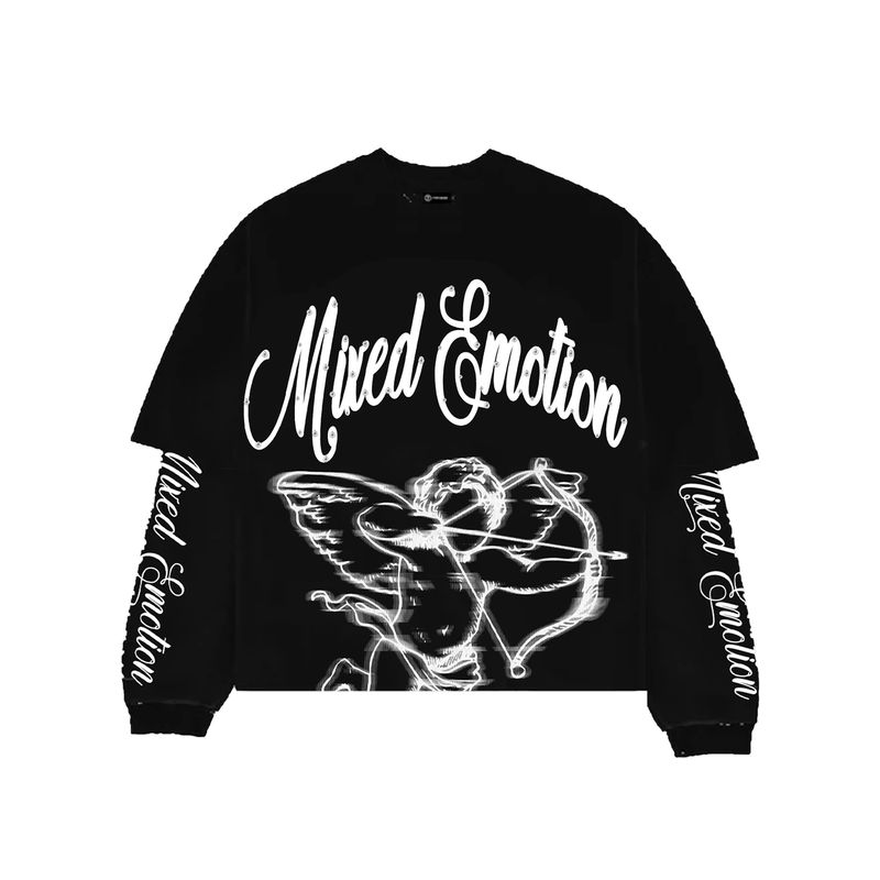 Black 'Blur' Long Sleeve