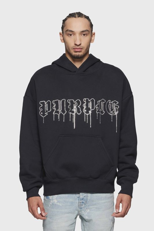 HWT FLEECE PO HOODY (BLACK)