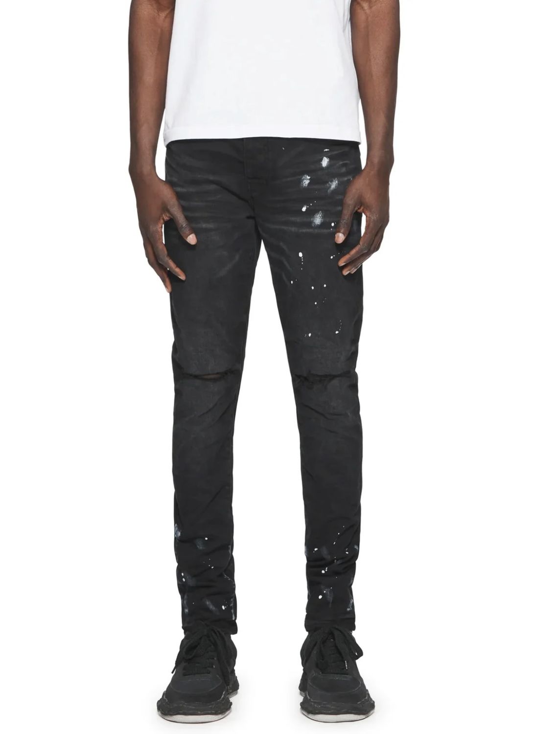 Black Resin Knee Slit