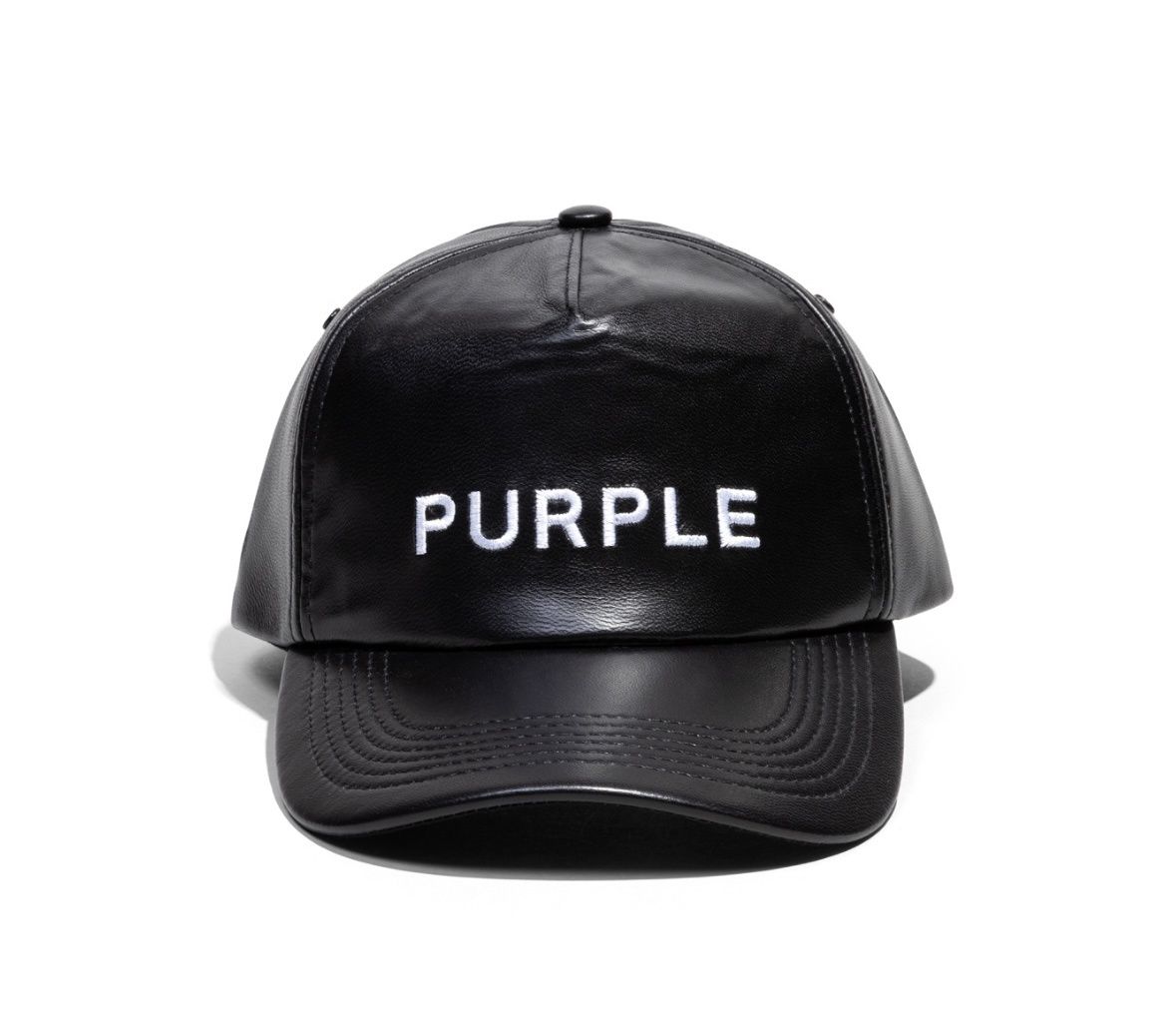 Purple 5 Panel Leather