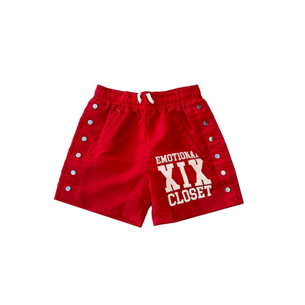 Red “Backyard” Nylon Shorts (Red-Backyard-Nylon-Shorts)