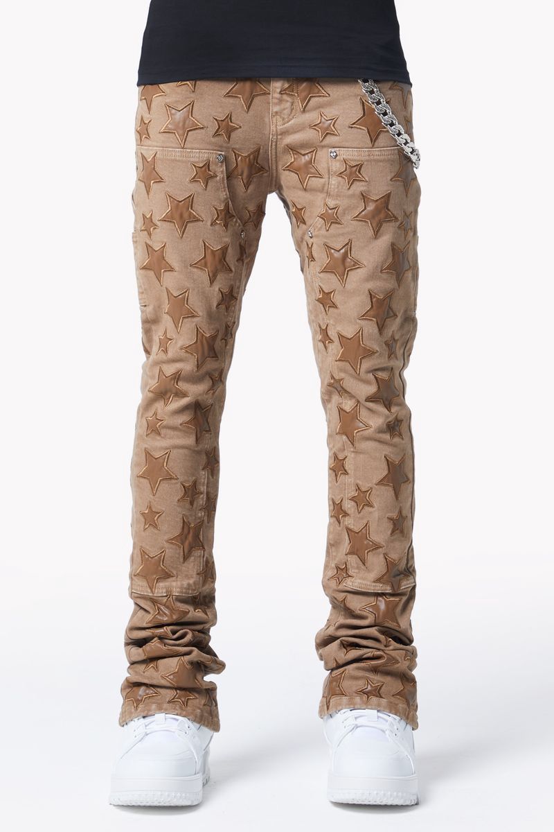 Oak Brown Stars Denim