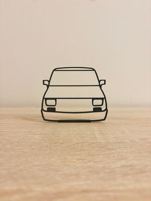 Statuetka, model Fiat 126p samochód klasyk