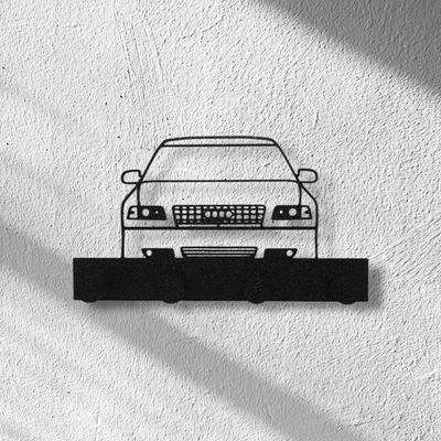 Plastikowy wieszak na klucze Audi a8 d2 – elegancki, lekki, montowany bez wiercenia. Świetny upominek dla miłośnika motoryzacji.