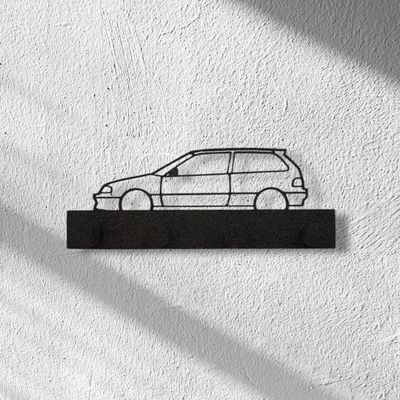 Wieszak na klucze z modelem Hondy Civic 4