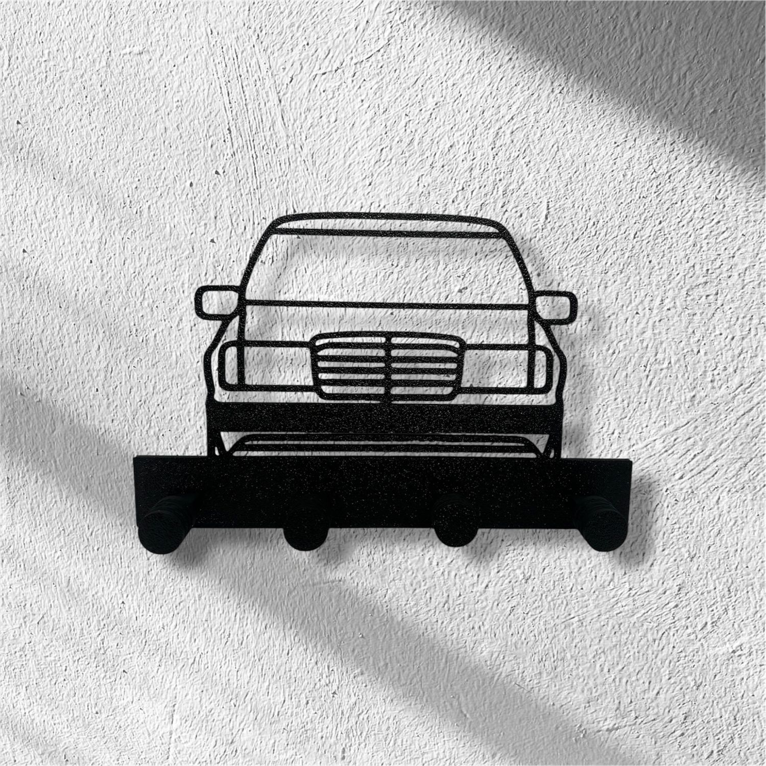 Wieszak na klucze z samochodem Mercedes w124.