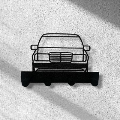 Wieszak na klucze z samochodem Mercedes w124.
