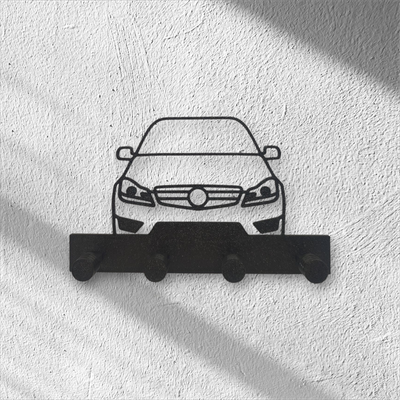 Wieszak na klucze, z wizerunkiem samochodu Mercedes C Class