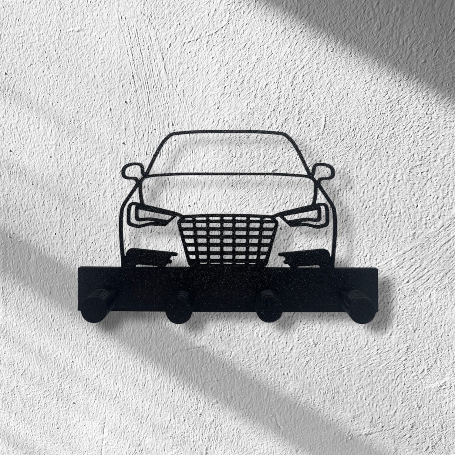 Wieszak na klucze z modelem samochodu Audi a3