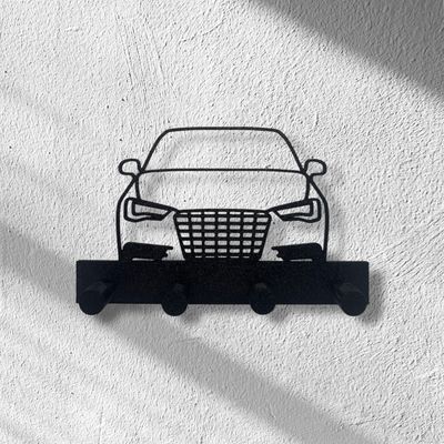 Wieszak na klucze z modelem samochodu Audi a3
