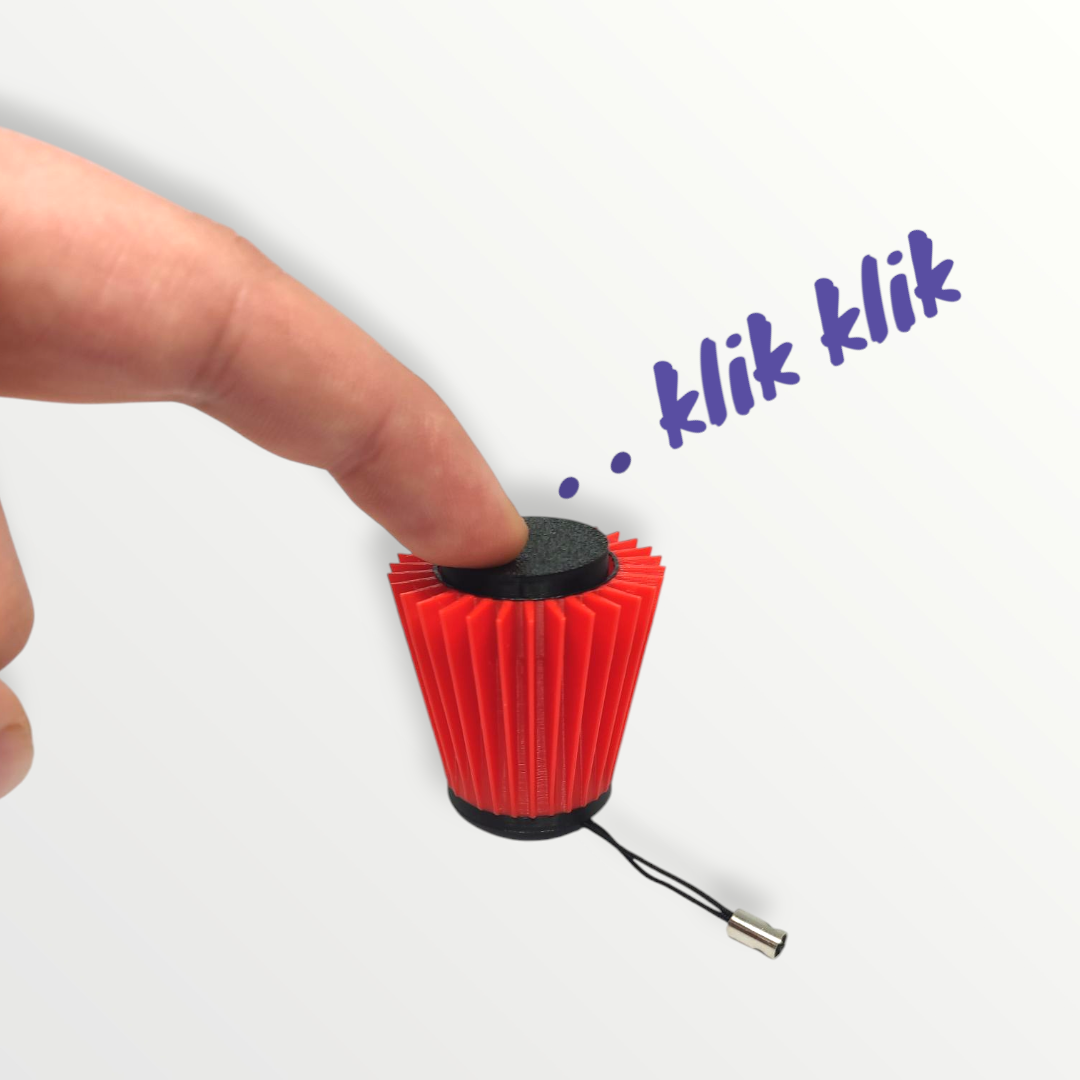 Clicker, fidget, brelok, breloczek antystresowy, kliker, gadżet motoryzacyjny