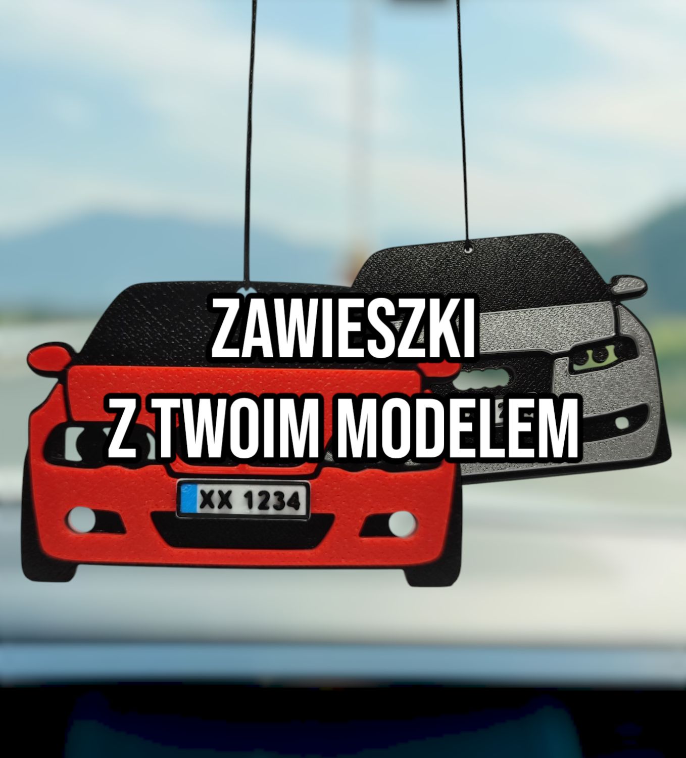 Zawieszka na lusterko wsteczne ozdoba samochodowa do wnętrz personalizowany samochód