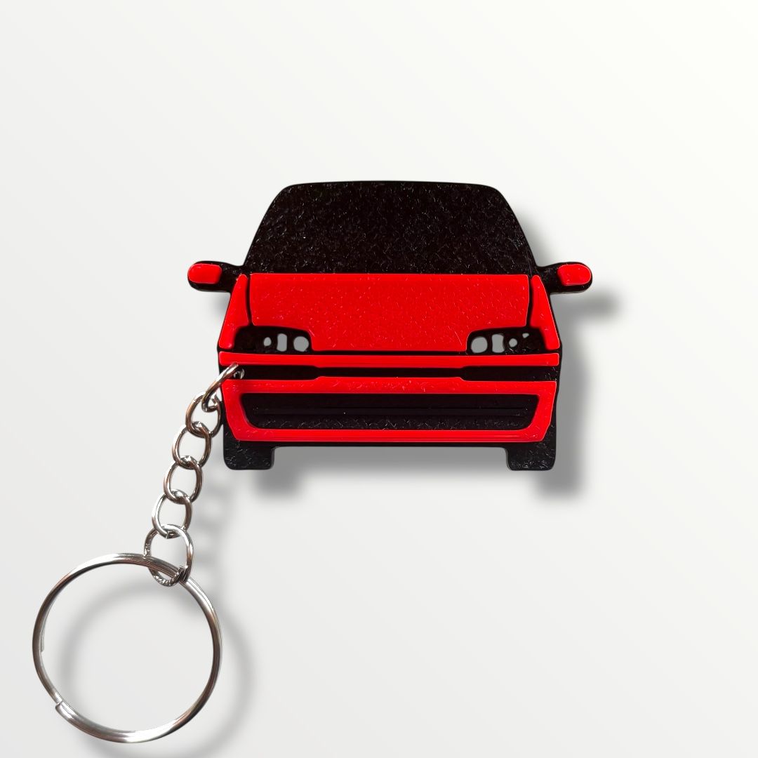 brelok z samochodem samochód fiat punto 2 czerwony
