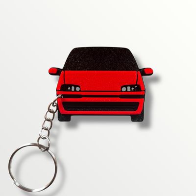 brelok z samochodem samochód fiat punto 2 czerwony
