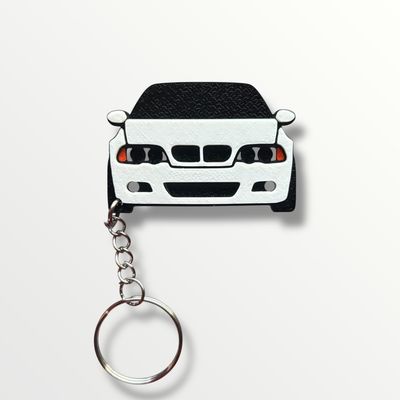 brelok breloczek z samochodem bmw e46 biały