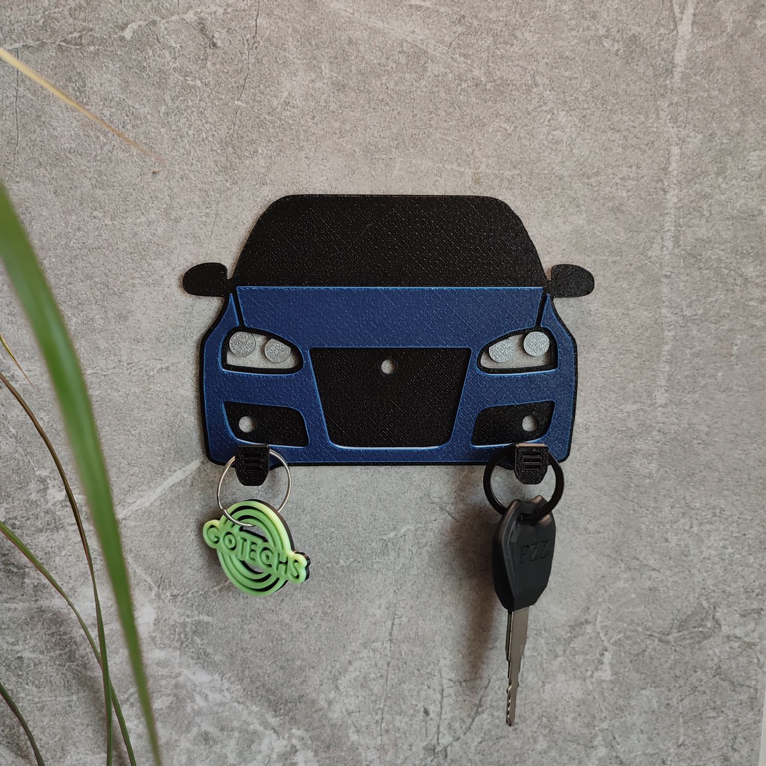 personalizowany wieszak na klucze z twoim samochodem, samochód volkswagen golf 5 gti