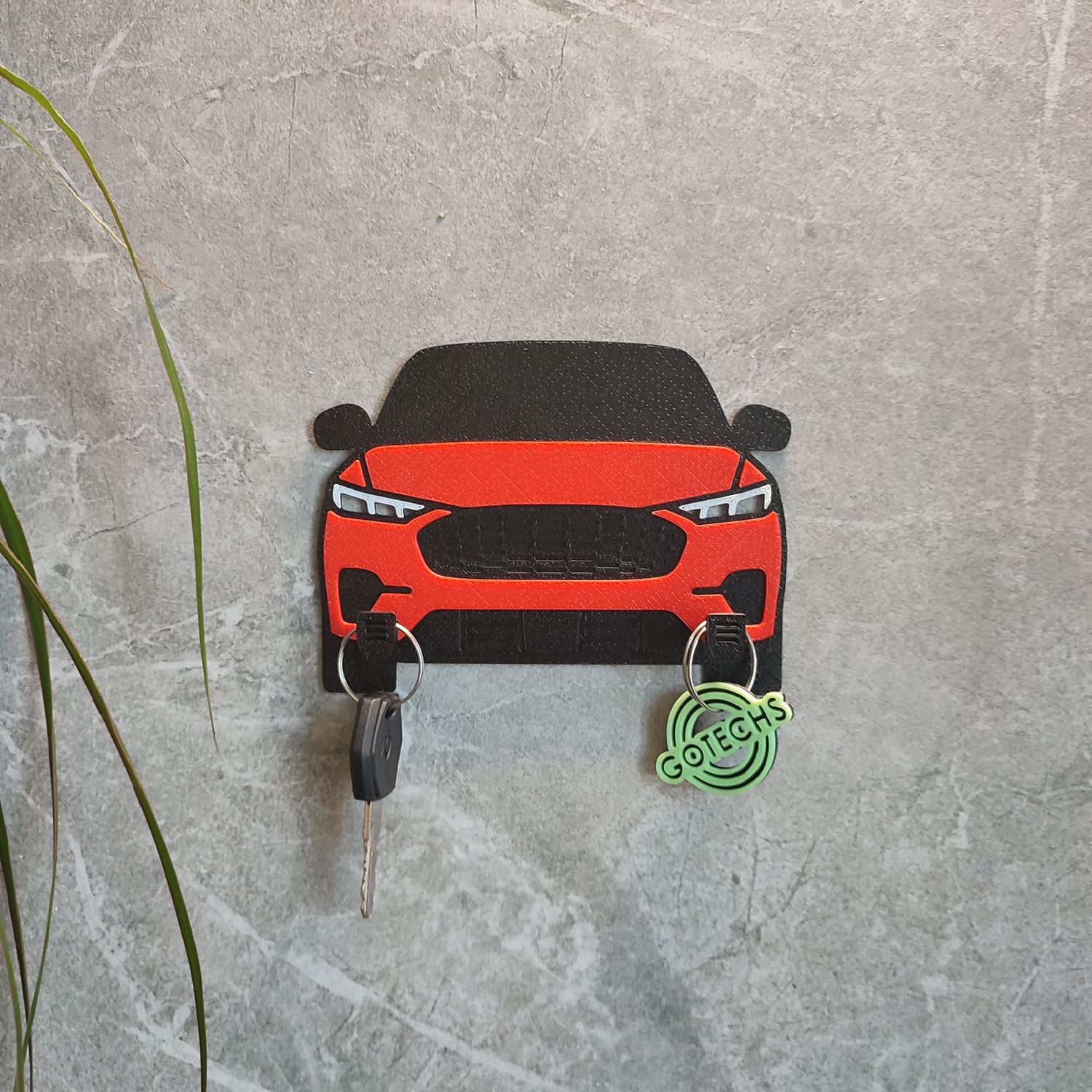 Wieszak na klucze inspirowany samochodem ford mustang mach e gt