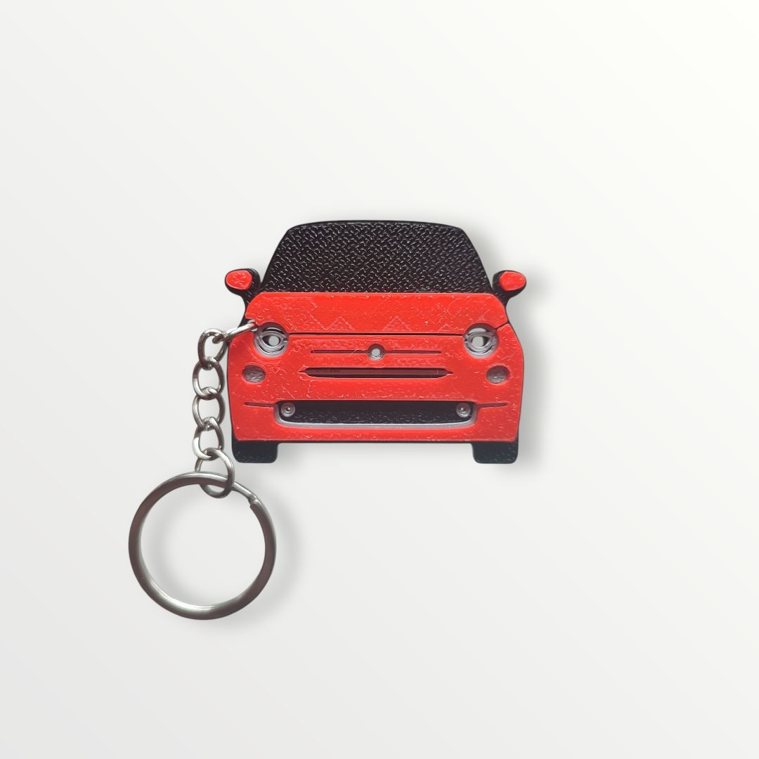 Brelok z samochodem fiat 500