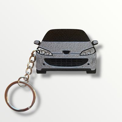 brelok ozdoba do kluczy z samochodem peugeot 407 coupe