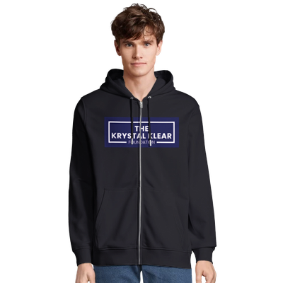 The Krystal Klear Foundation Large logo Organic In Conversion Unisex Zip Hoodie | SOL'S Calipso 04237