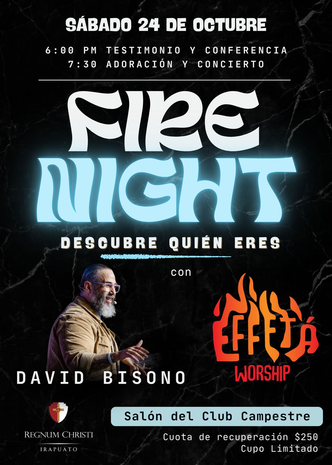 FIRE NIGHT - Conferencia  y Concierto