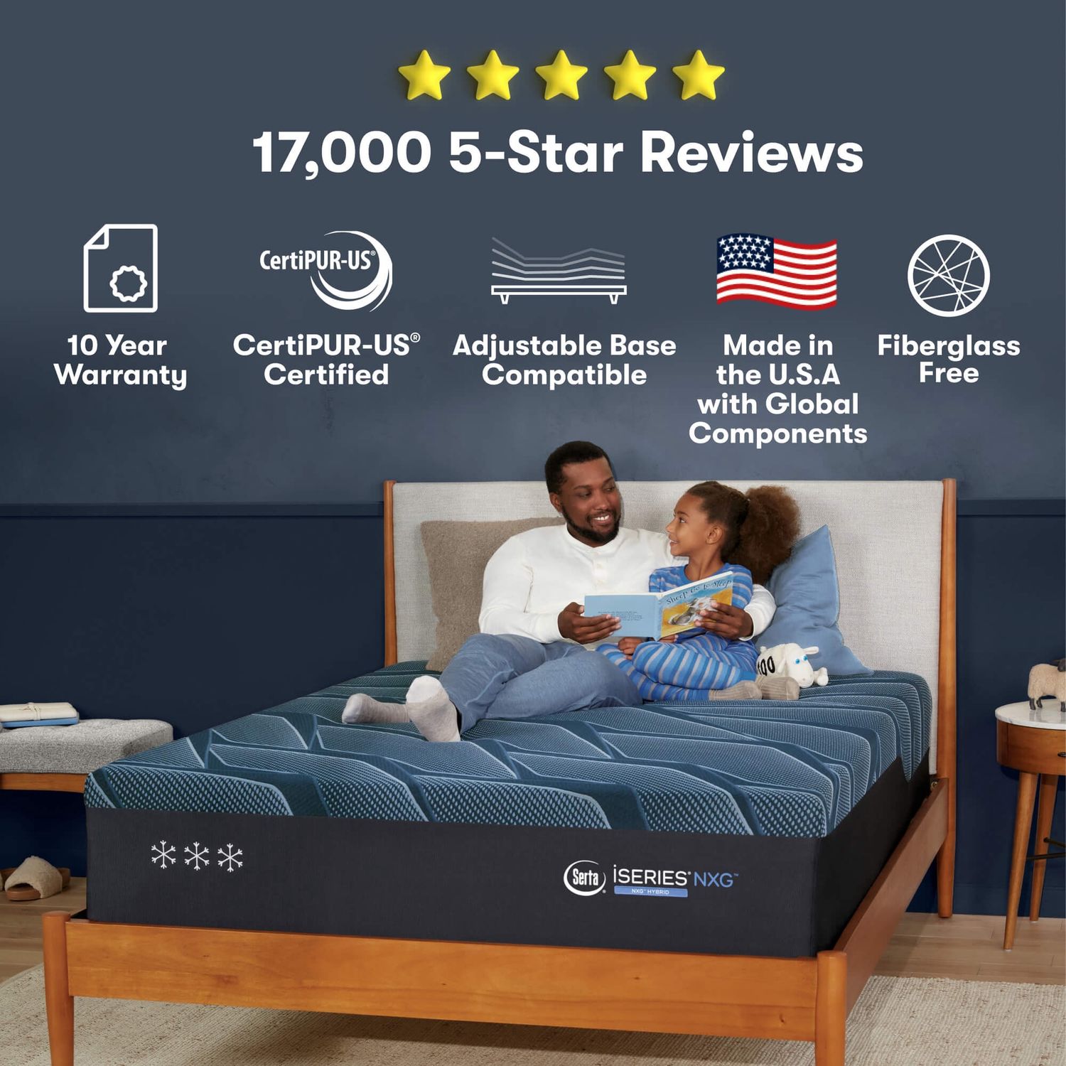 Serta® iSeries® NXG™ Mattress - 2500 Hybrid Medium