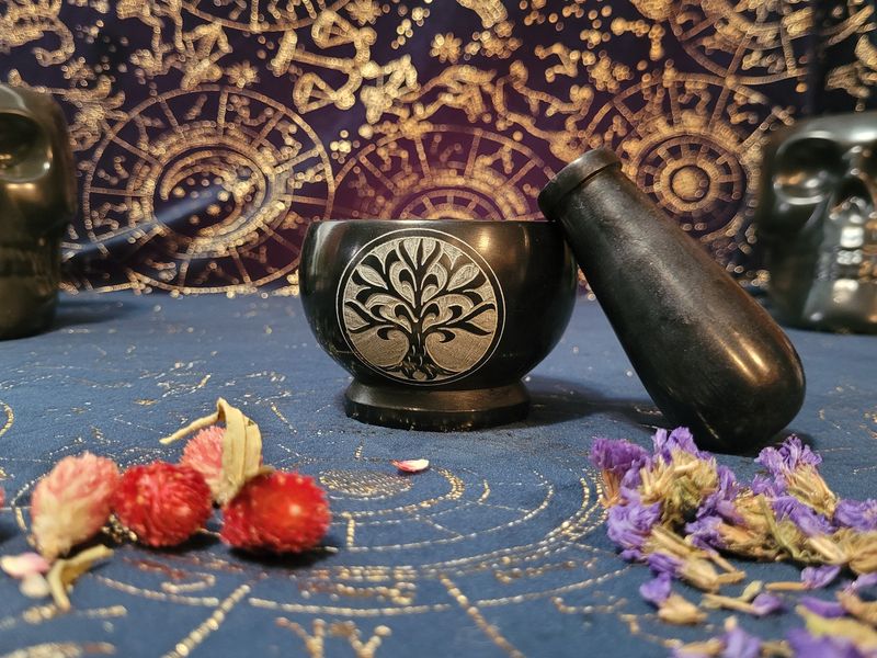 TREE OF LIFE MORTAR &amp; PESTLE
