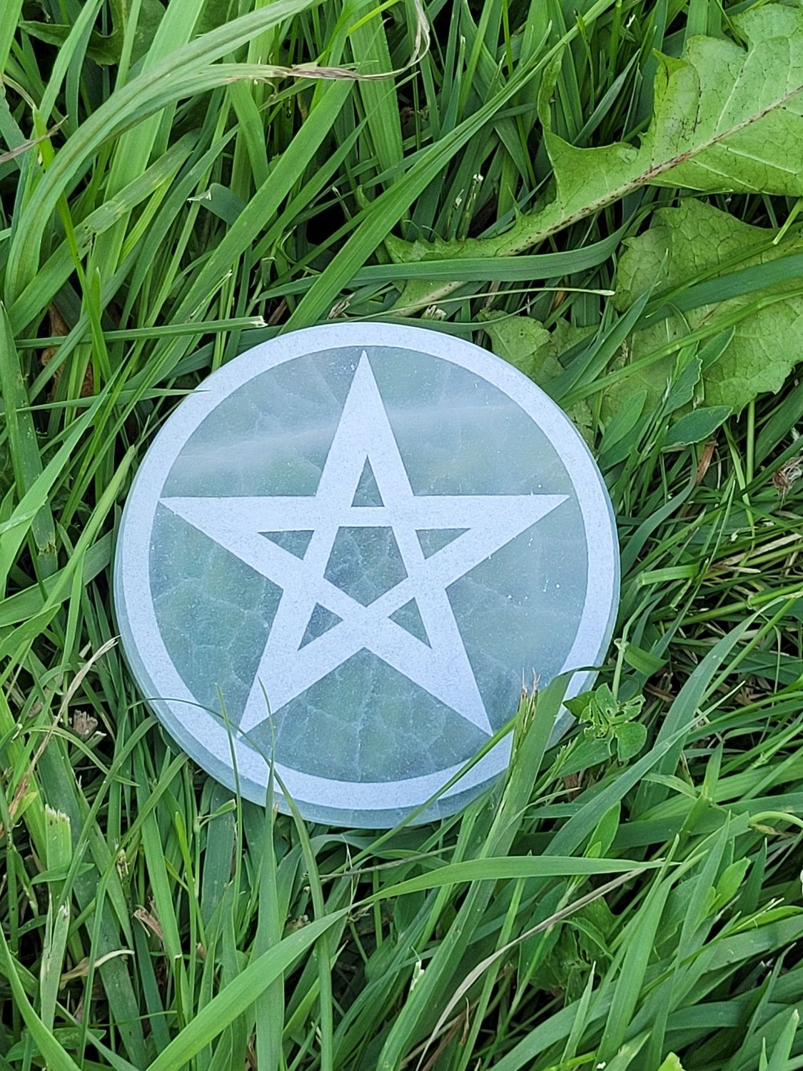 Selenite Star Plate 10cm - 1pc