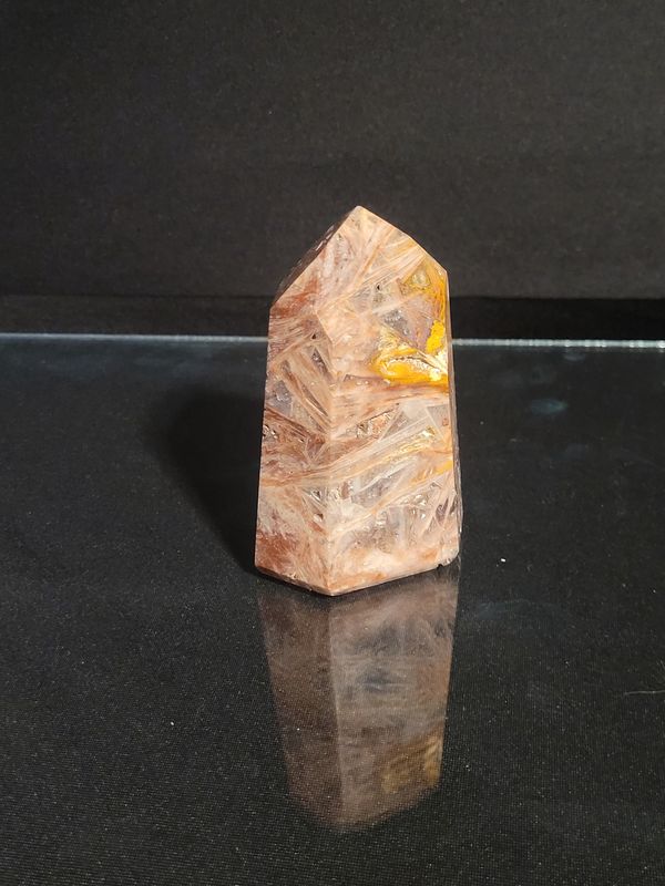 Red Rutilated Quartz Tower