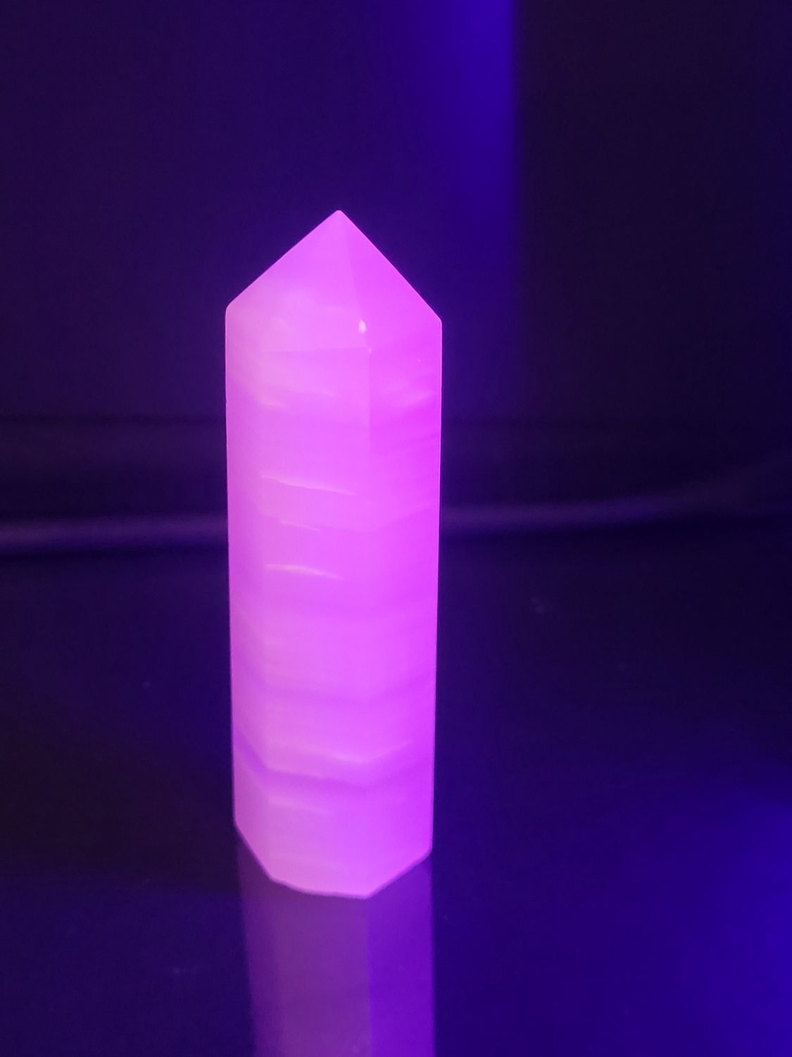 Pink Calcite Tower, Size: 3&quot;