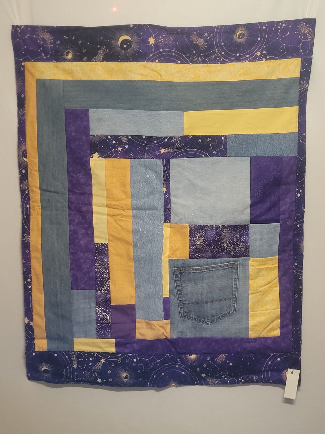 Box Design Blanket W/ Star Constellation