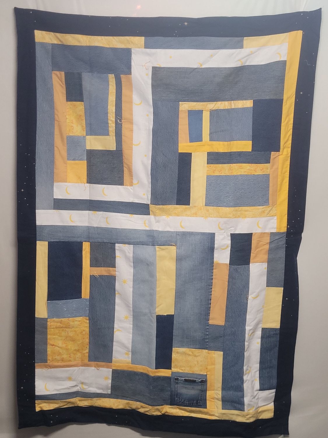 Abstract Blanket W/ Black Back