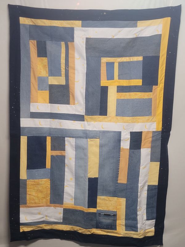 Abstract Blanket W/ Black Back