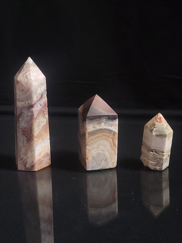 Mexican Crazy Lace Agate Tower