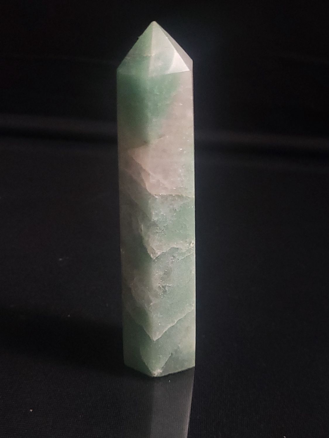 Green Fluorite Tower, Size: 4&quot;x1&quot;