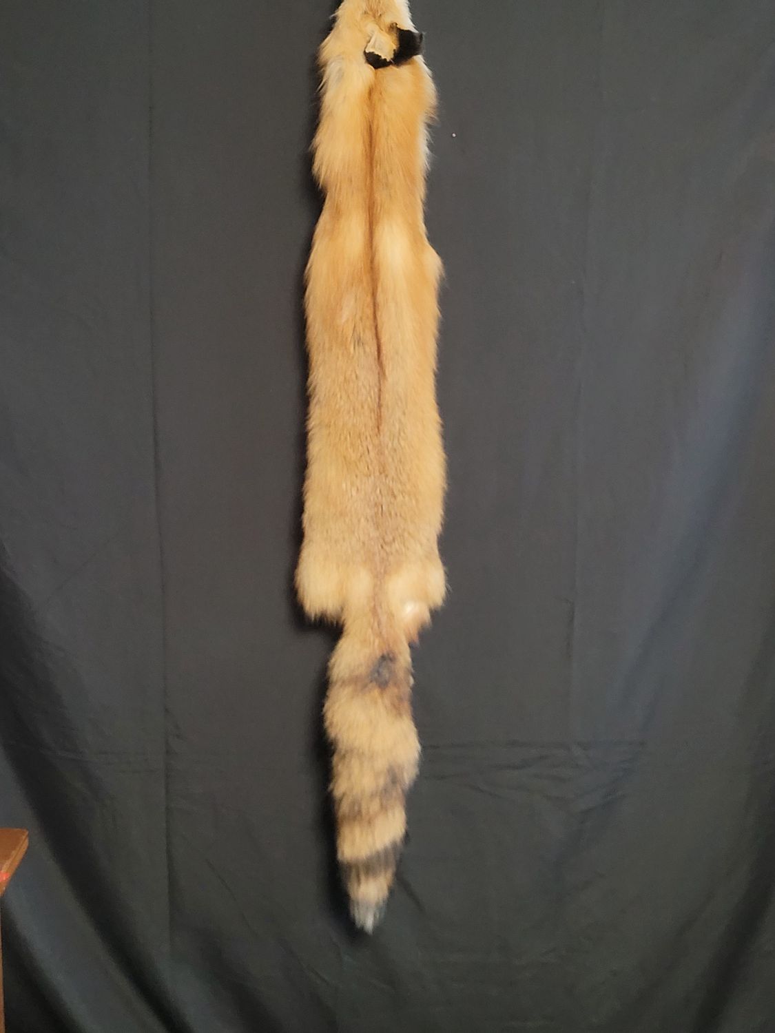 Fox Fur Pelt, Color: red