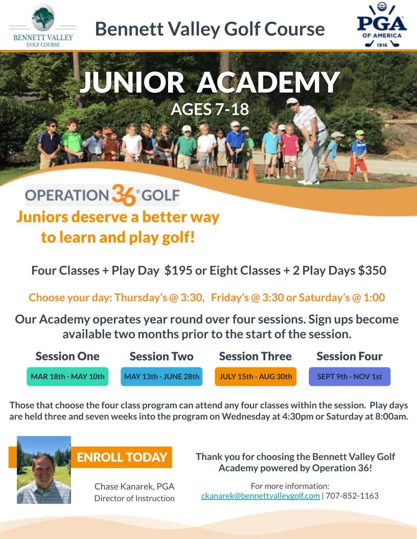 Junior Golf Programs with PGA Director of Instruction Chase Kanarek