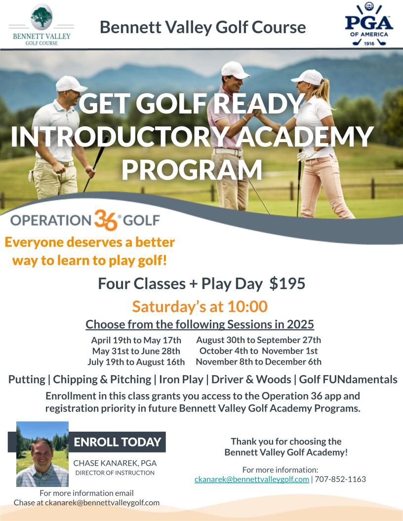 Get Golf Ready Beginners | Choose your Session | Saturdays at 10am