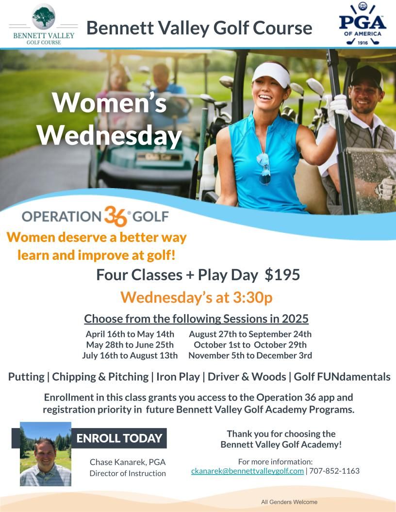 Women&#39;s Wednesday | Choose Your Session | Wed at 3:30 pm