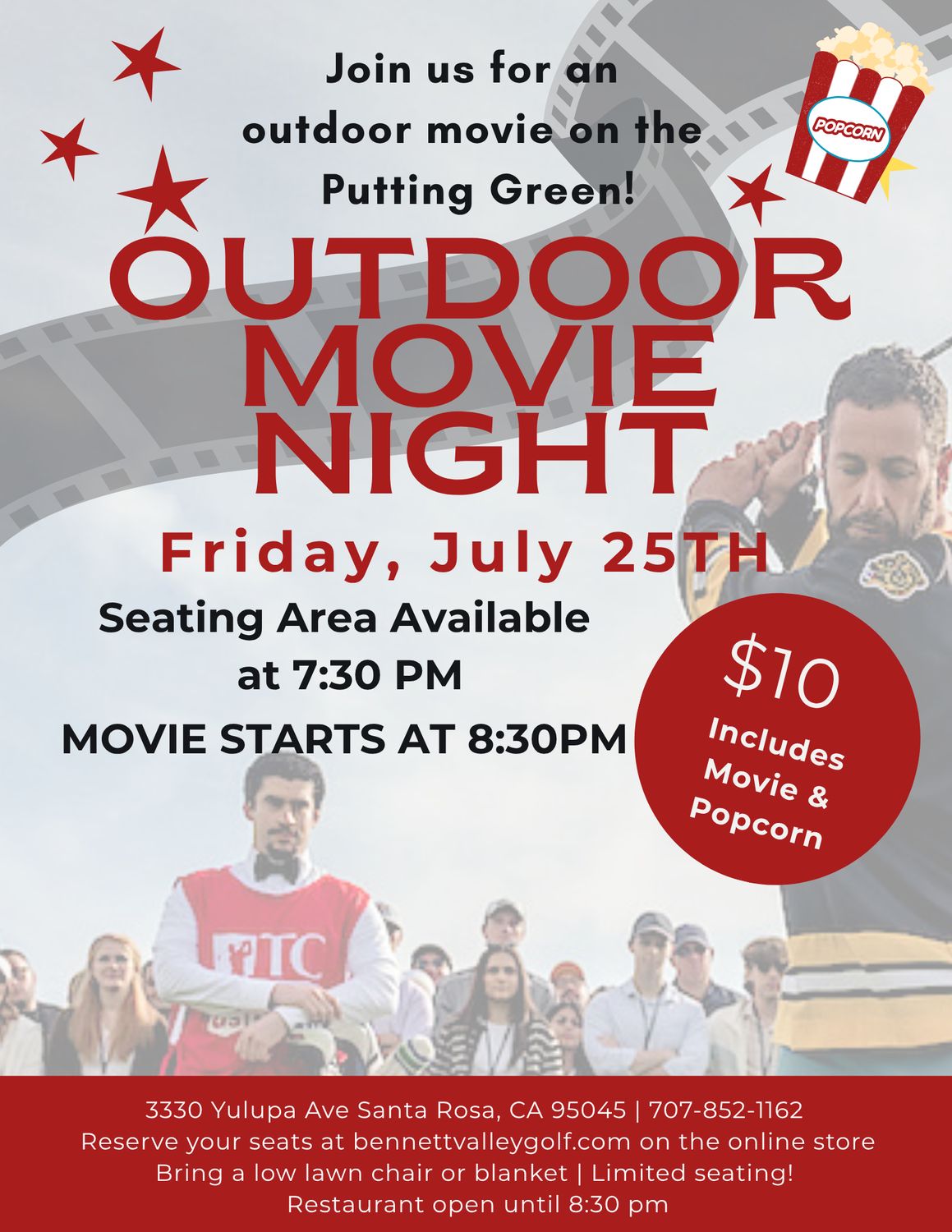 Outdoor Movie Night - Premier of a Much Loved Golf Movie