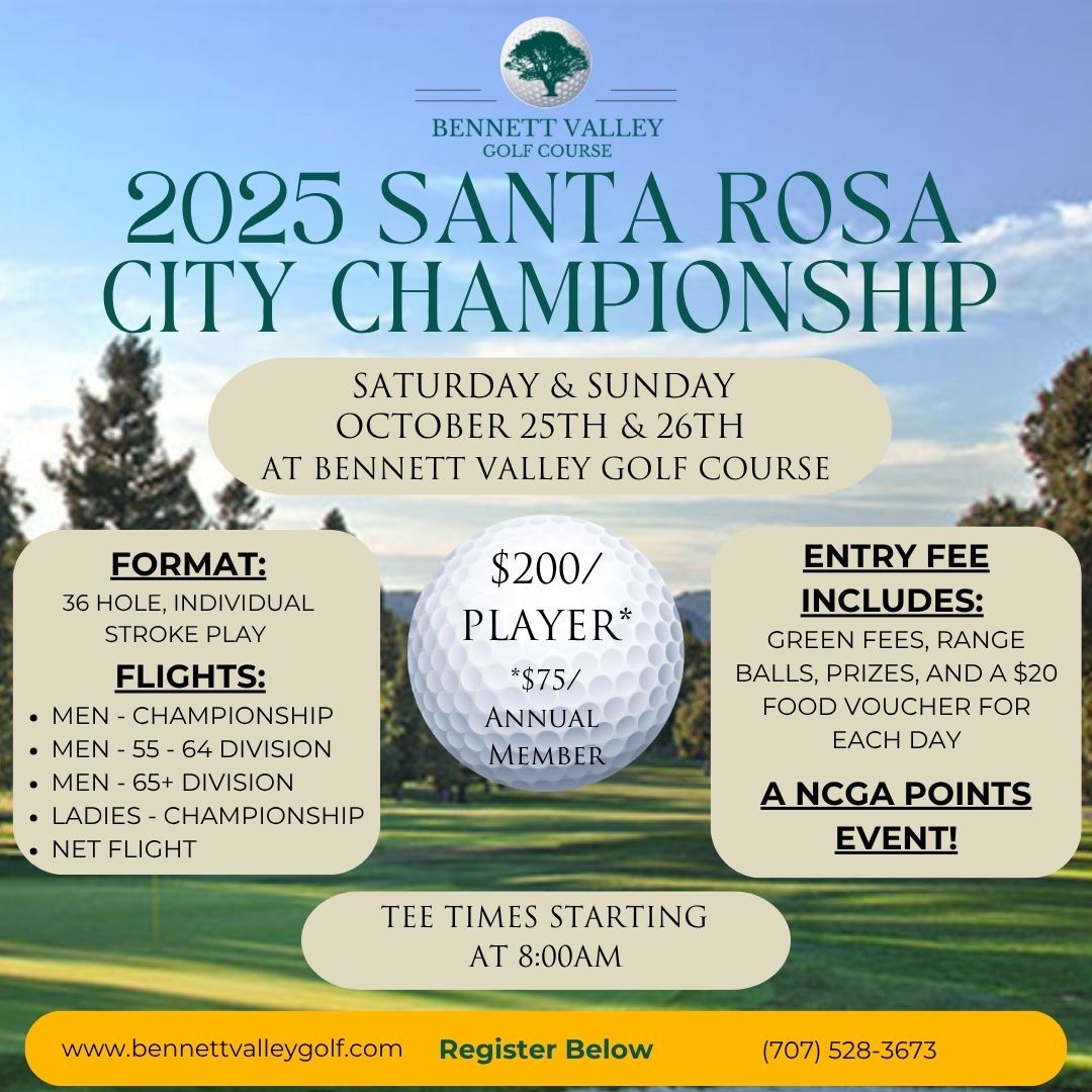 2025 Santa Rosa City Championship | Saturday &amp; Sunday, October 25th &amp; 26th
