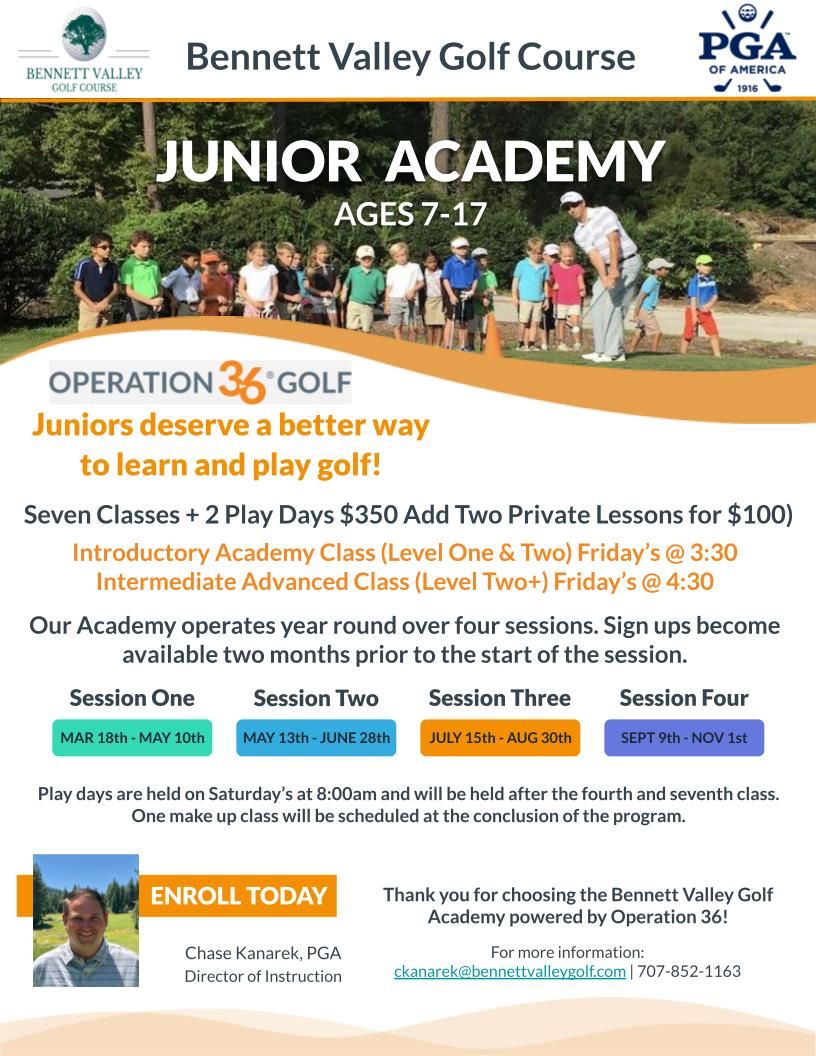 Junior Golf Programs with PGA Director of Instruction Chase Kanarek